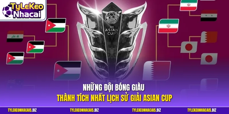 Những đội bóng giàu thành tích nhất lịch sử giải Asian Cup